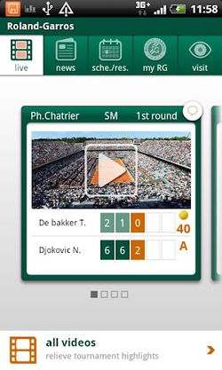 Roland Garros 2012 Android 1