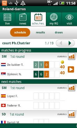 Roland Garros 2012 Android 2