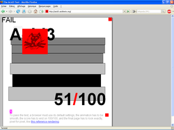Safari 3, le navigateur de trop ? acid3firefox2