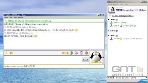 Screen aMSN
