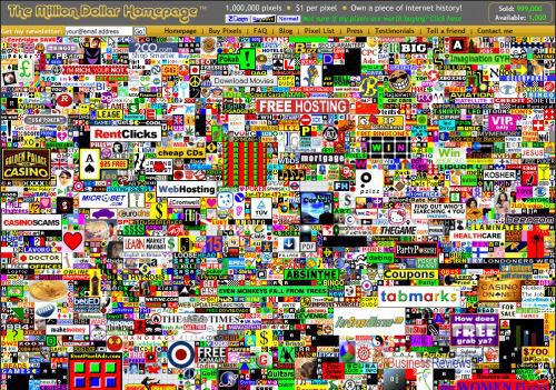 Screen MillionDollarHomepage