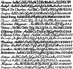 Script & Calligraphy Fonts screen 1