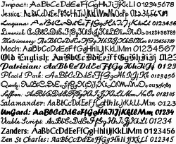 Script & Calligraphy Fonts screen 2