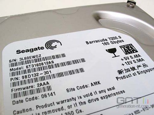 Seagate barracuda 7200 9 160go