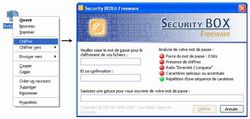 Sécurity Box screen