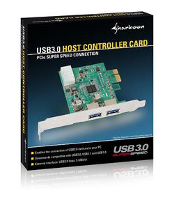 Sharkoon carte USB3 bo&icirc;te