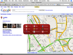 SiteLauncher screen 1