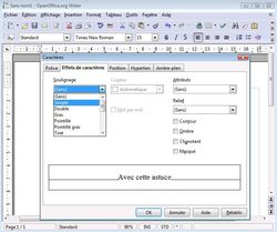 Surligner couleur OpenWriter 2