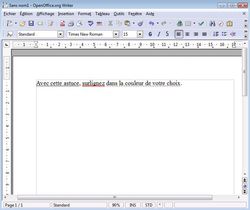 Surligner couleur OpenWriter 4