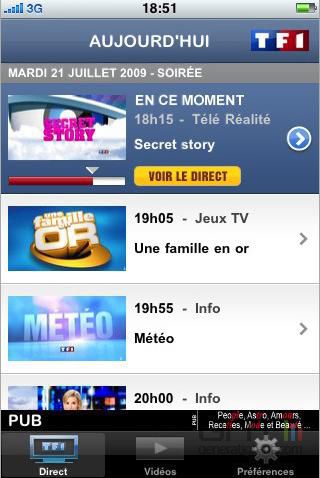 [MU] TF1 Player iPhone iPodTouch