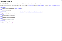 The World Wide Web project