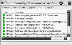 torrent log