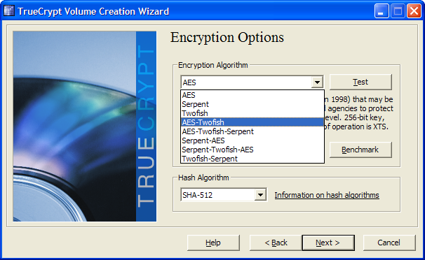 truecrypt screen 2