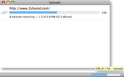 UploadProgress scree 1
