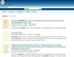 Windows Live Search Books ; r&eacute;sultats