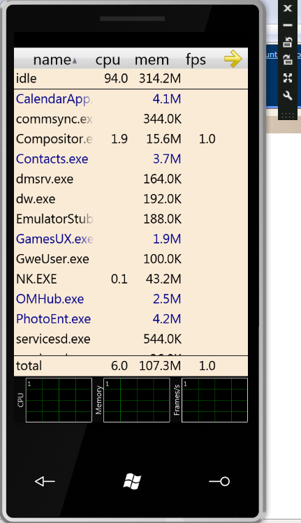 Windows Phone Emulator 01