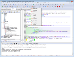 WinEdt screen
